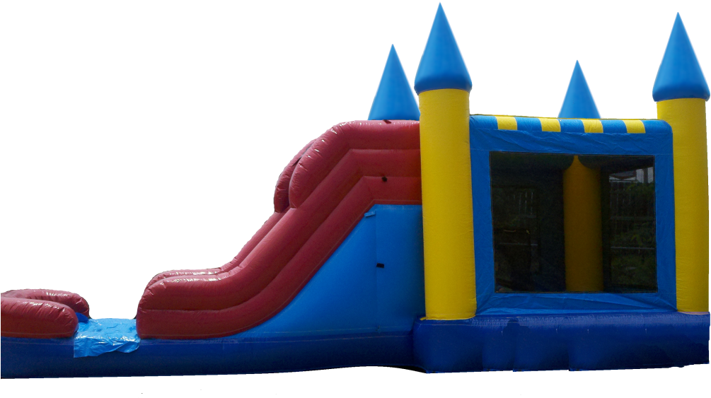 Moonwalk And Slide Combo Inflatable - Playground Slide (1024x570)