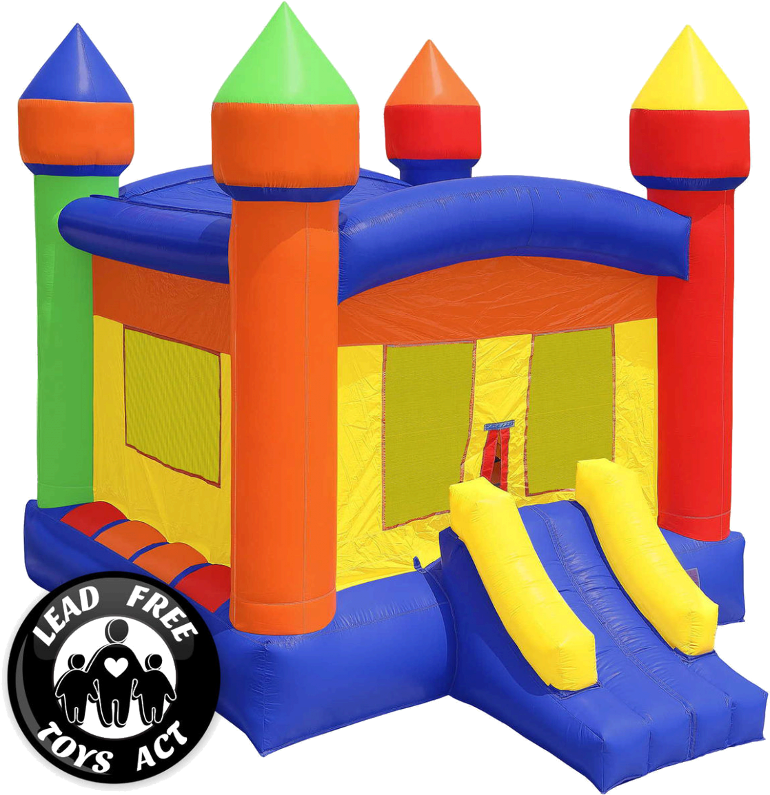 Colorful Bounce House - Inflatable House Clip Art (1200x1200)
