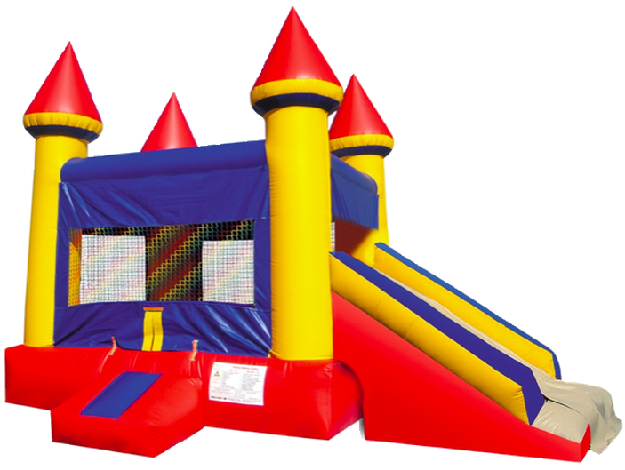 Choice For Fun - Jingo Jump 23clyl9 13'x13' Yellow Castle Inflatable (733x529)