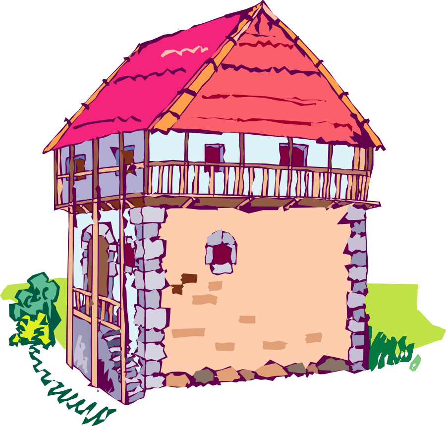 How To Set Use Building 18 Svg Vector - Clip Art (900x860)