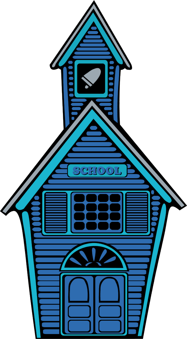 Old Wooden House - Back To School Clip Art (600x1089)