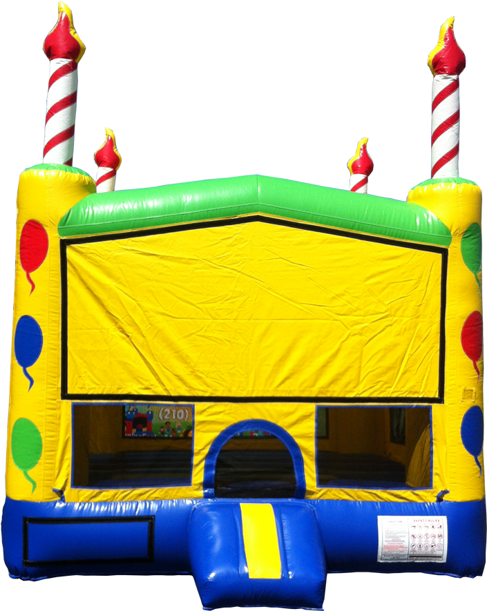 Birthday Candle Bounce - Inflatable (1000x1000)
