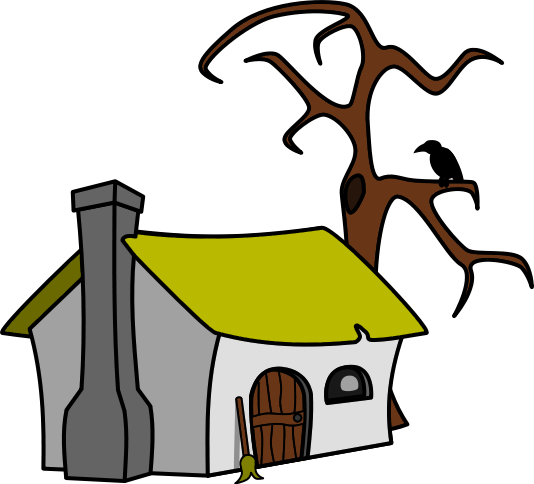 Ugly House Clipart - Cottage Clip Art (534x484)