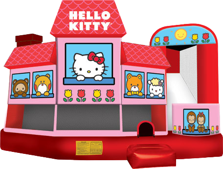 Hello Kitty 5 In 1 Inflatable Bounce House Combo Rental - Taiwan Taoyuan International Airport (456x346)