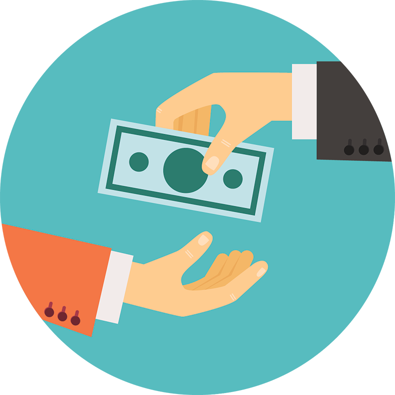 Sell - Money Illustration (800x800)