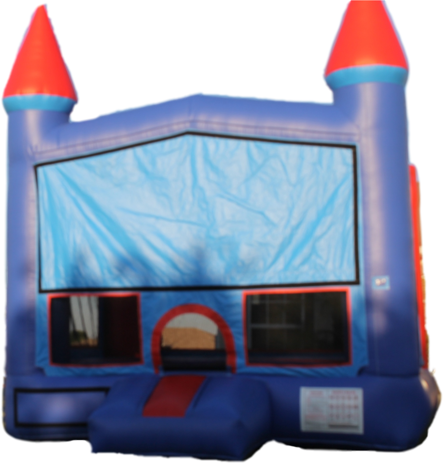 Blue & Red Castle 13×13 All Day Rental - Inflatable (2508x1672)