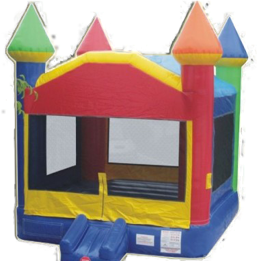 Castle Bounce House - Tentandtable Rainbow Bounce House (408x380)