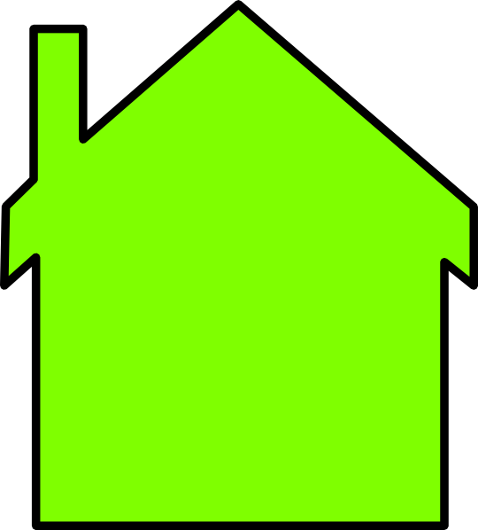 Green House Logo Clip Art - House (540x598)