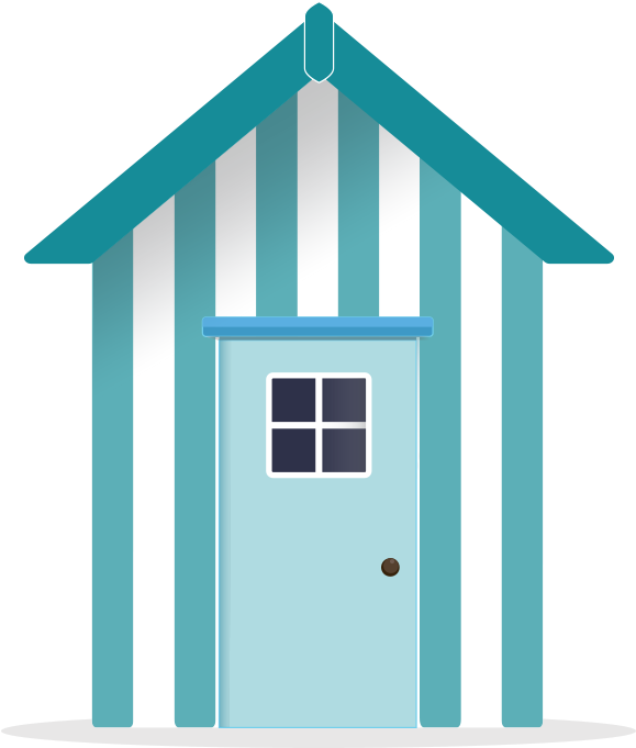 Beach Hut House Clip Art - Hut (608x708)