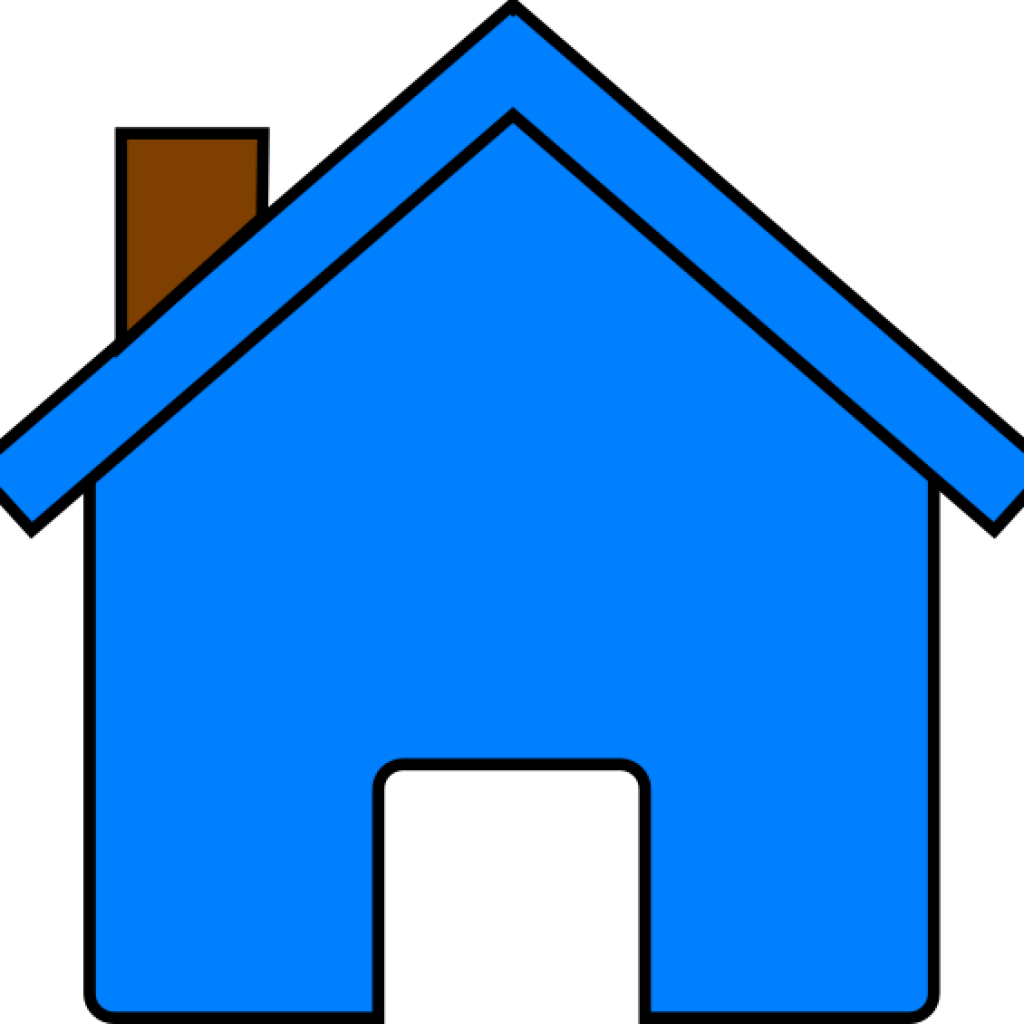 House Images Clip Art Blue House Clip Art At Clker - Colored House Clipart (1024x1024)