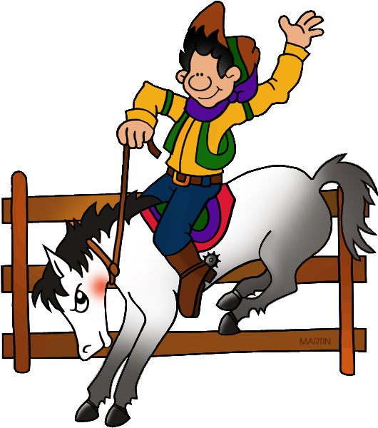 Rodeo Clipart Cowboy Occupations Clip Art Phillip Martin - Verb To Have Got (648x641)