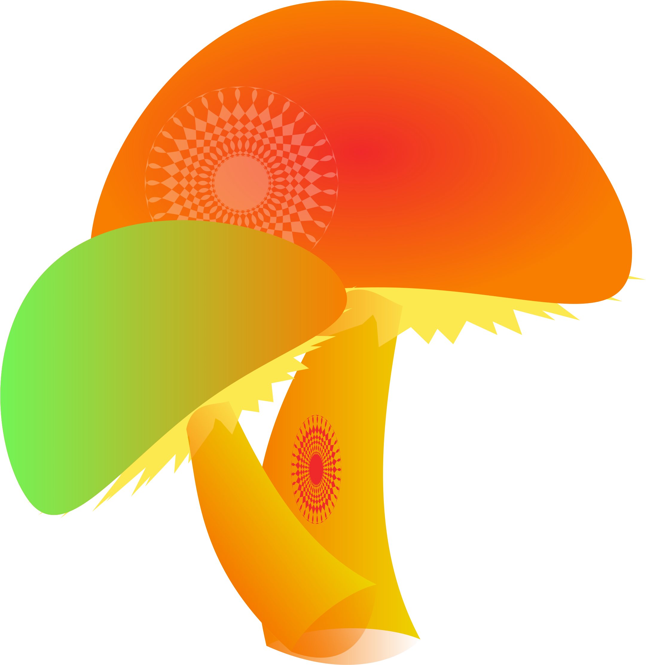 Mushroom Clip Art The Cliparts - Dibujos Fáciles De Señores Que Fuman (2400x2400)
