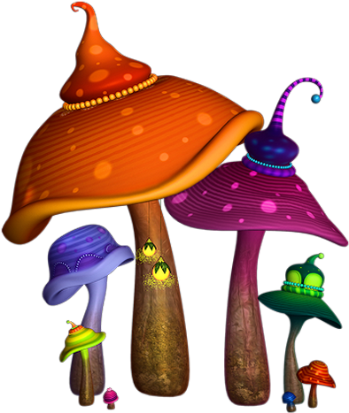 Champignons,png,tubes - Illustration (487x497)