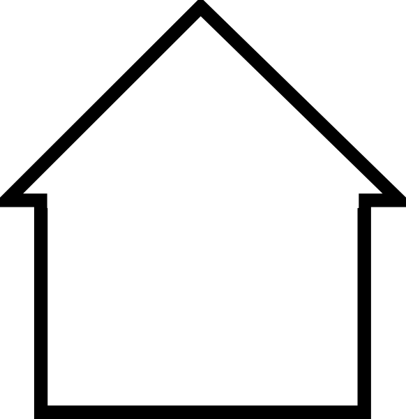 Sonya House Clip Art - Gingerbread House Template Coloring (582x600)
