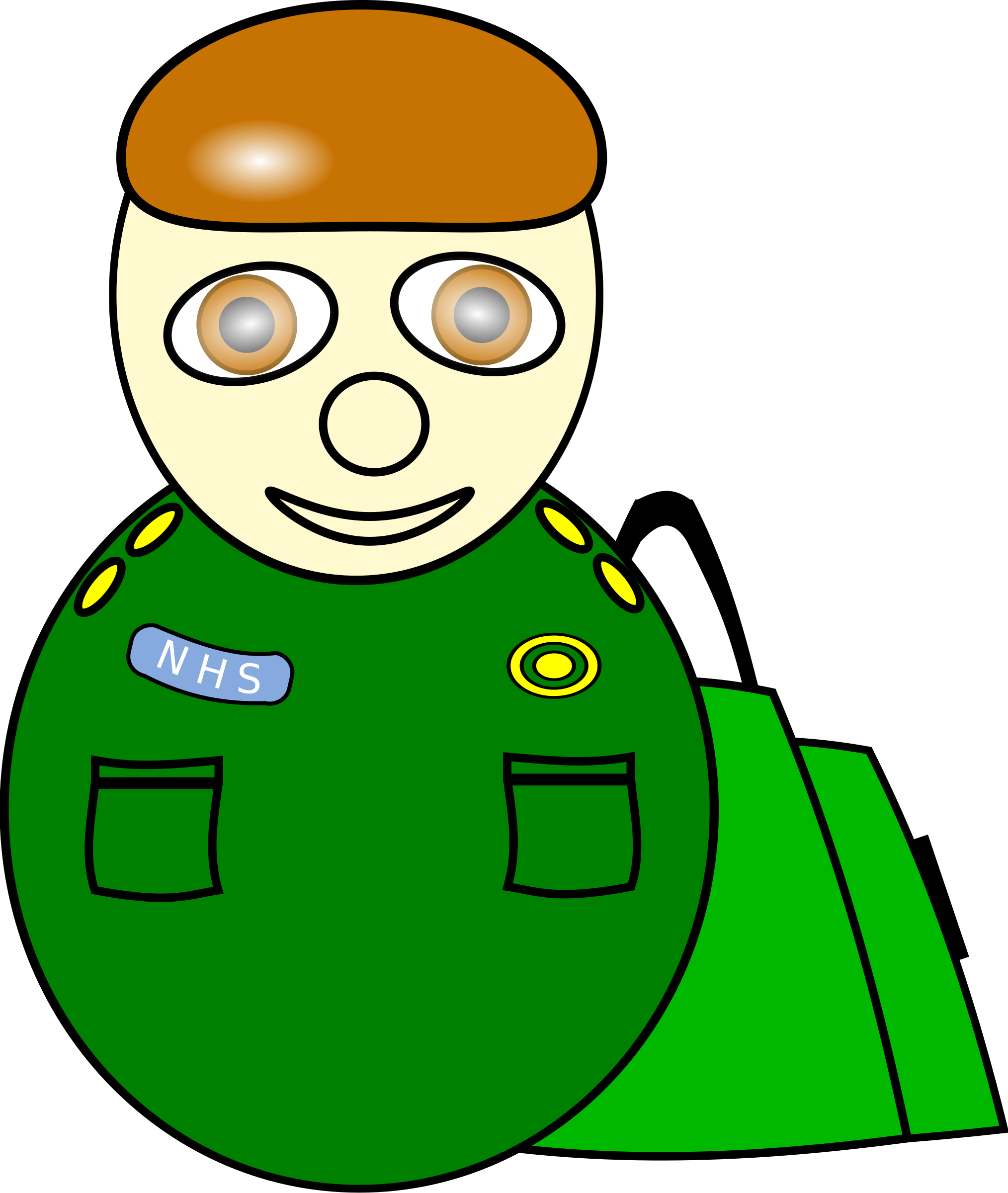 Free Vector Village People Paramedic - Doctor Clipart (2028x2400)