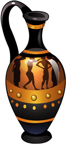 Urn - Ancient Greek Vases Clipart (442x800)