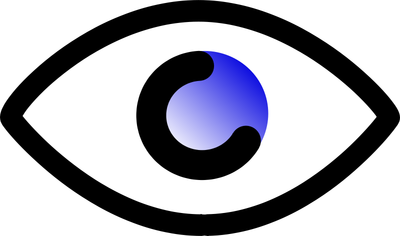 Similar Clip Art - Cartoon Outline Of Eye (800x472)