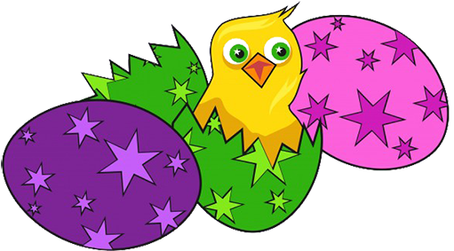 Chicken And Colore Easter Eggs, Easter Chick Clipart - ! Mugs (531x322)