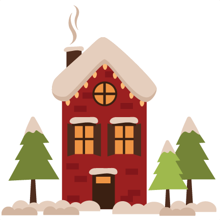 Winter House Svg Winter Svg Cut Files Winter Svg Cuts - House Winter Clip Art (432x432)