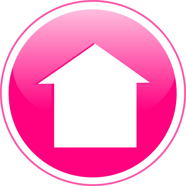 Glossy Home Icon Button Clip Art At Clker - Home Button Clipart Png (600x600)