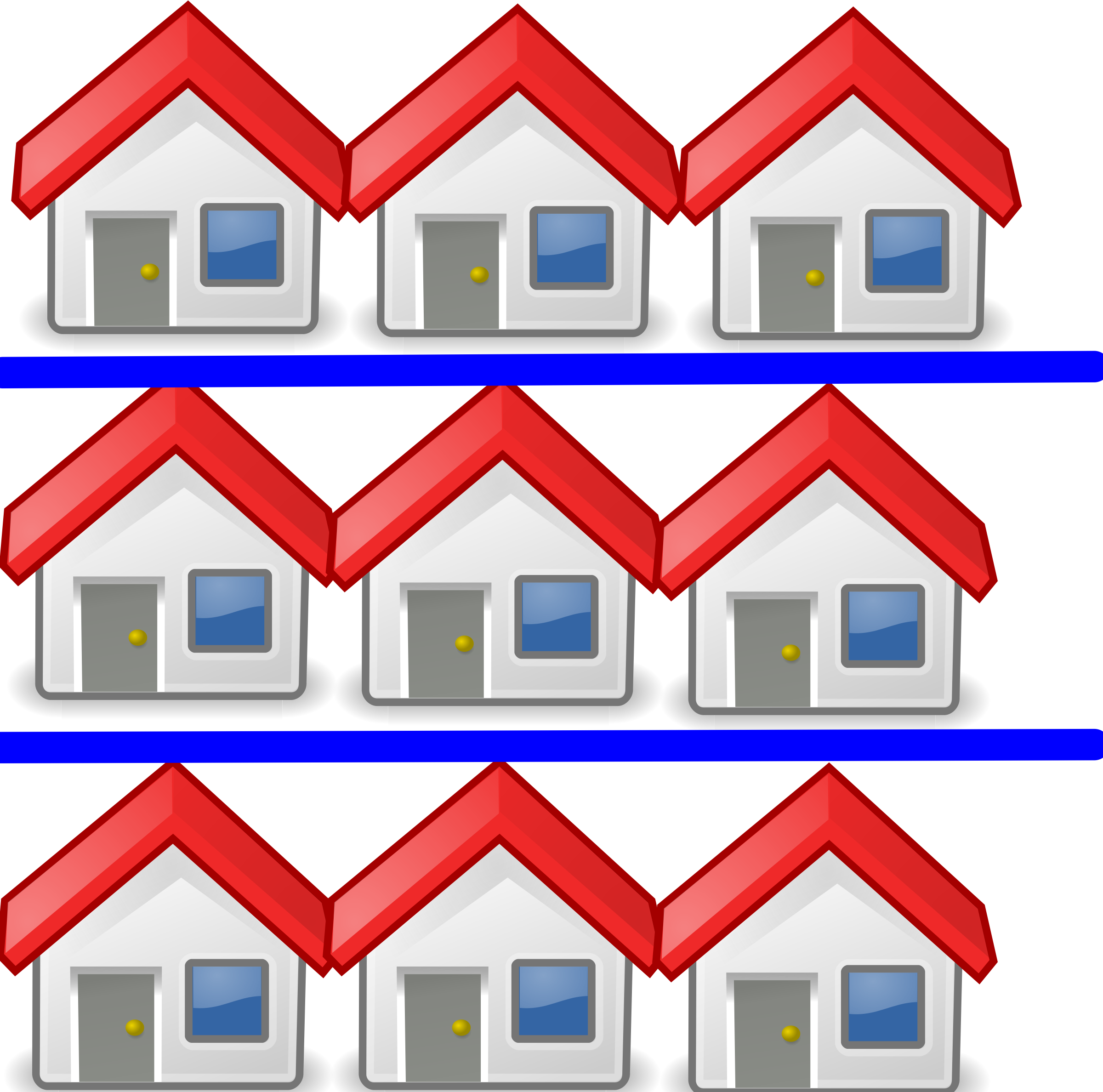 Houses - Free Houses Clipart (2400x2376)