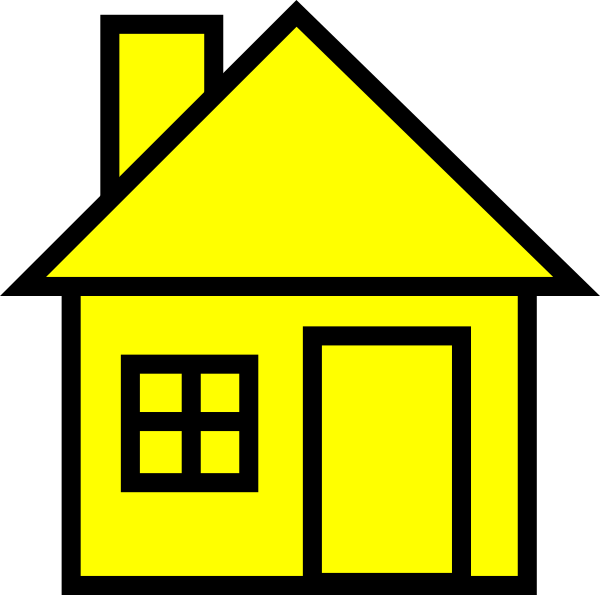 Houses Black And White Clipart (600x595)