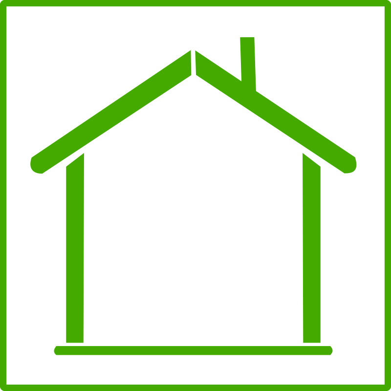 Eco Green House Icon - Greenhouse Icon Vector (800x800)