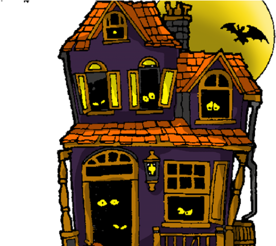 Haunted Houses Clipart - Haunted House Coloring Pages (640x480)