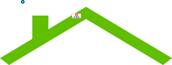 Roof Clipart House Outline - Vector Of House Roof (600x229)