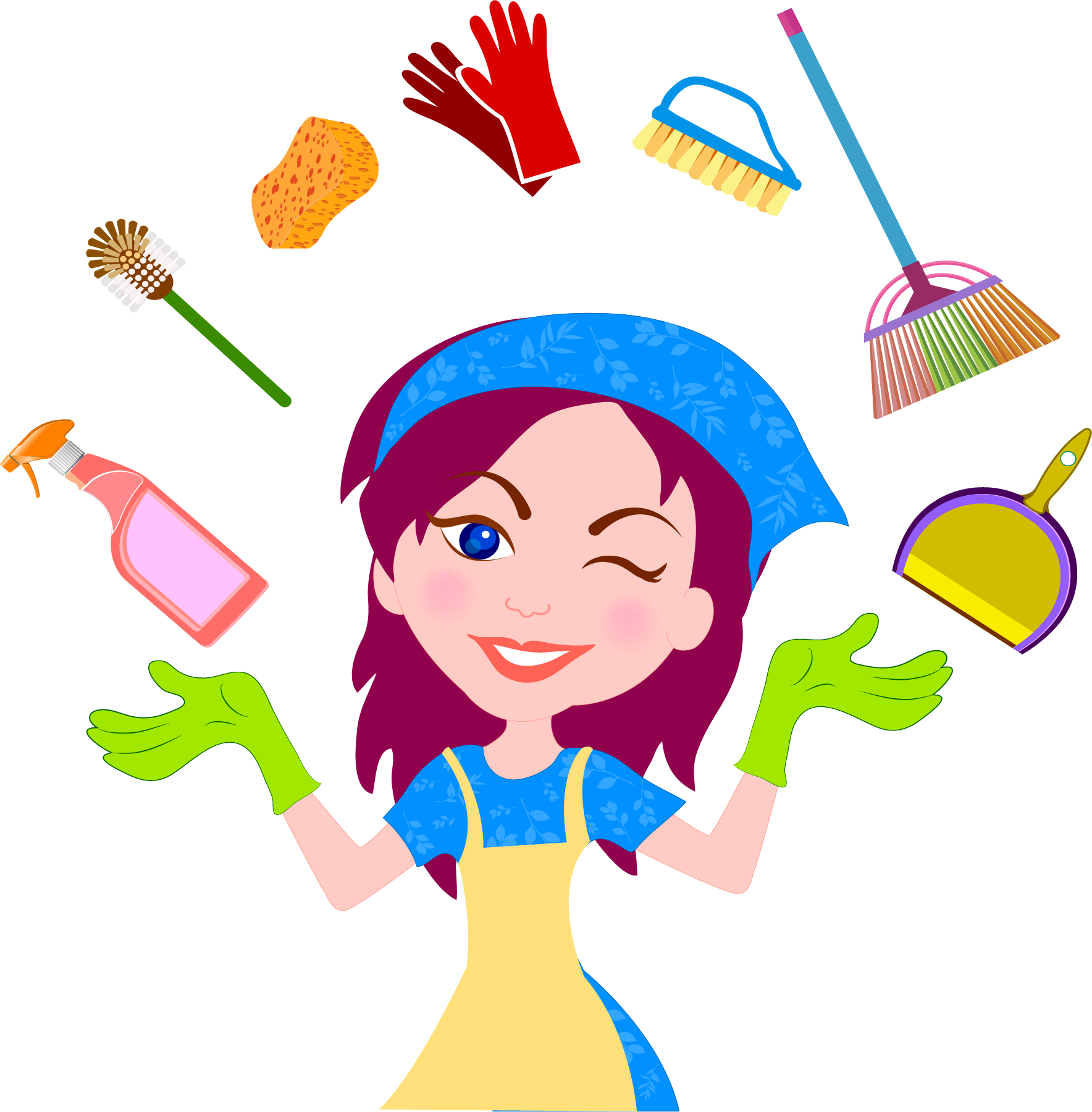 Cleaner Maid Service Cleaning Housekeeping - Cleaner Maid Service Cleaning Housekeeping (1768x1801)