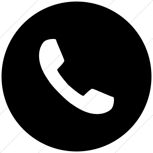 619 940 - Phone Icon Black Circle (512x512)
