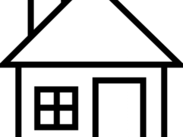 Clip House - Clipart House Pictures Black And White (640x480)