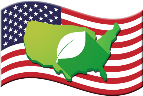 House Cleaning In San Jose, Window Cleaning In San - American Flag In The Wind (600x400)