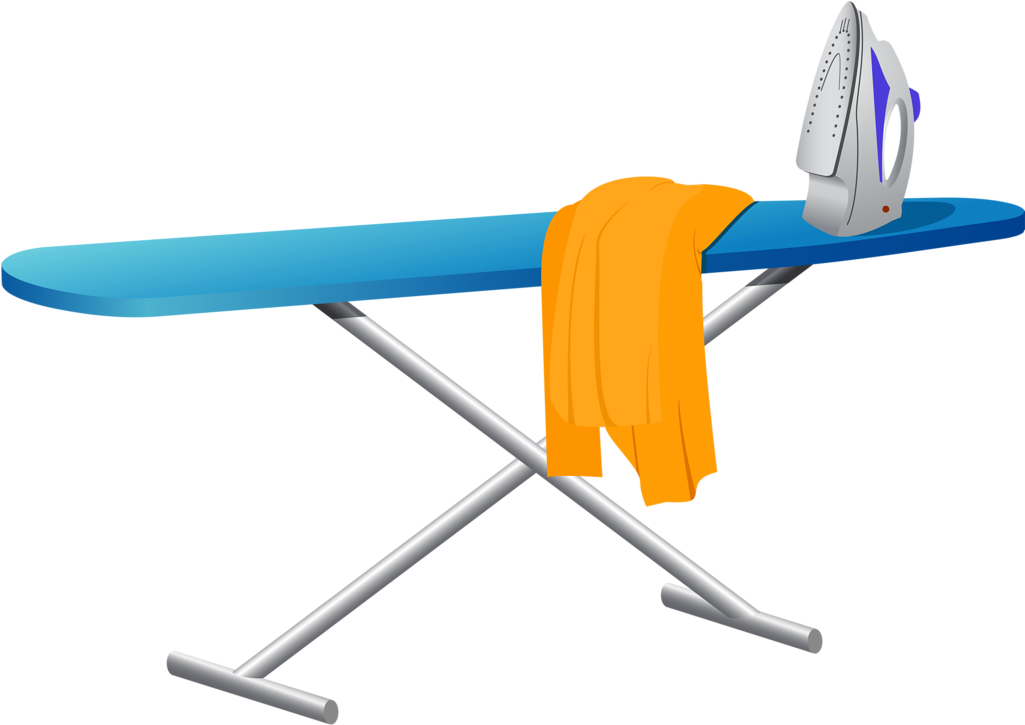 Фотки Iron And Ironing Board - Ironing Board Clip Art (1024x739)