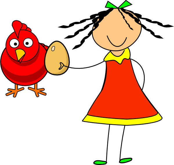 Doll Red Hen Clip Art At Clker - Doll Clip Art (600x567)
