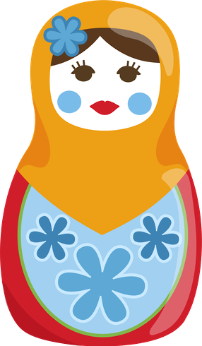 Matrioskas - Minus - Clip Art (286x490)
