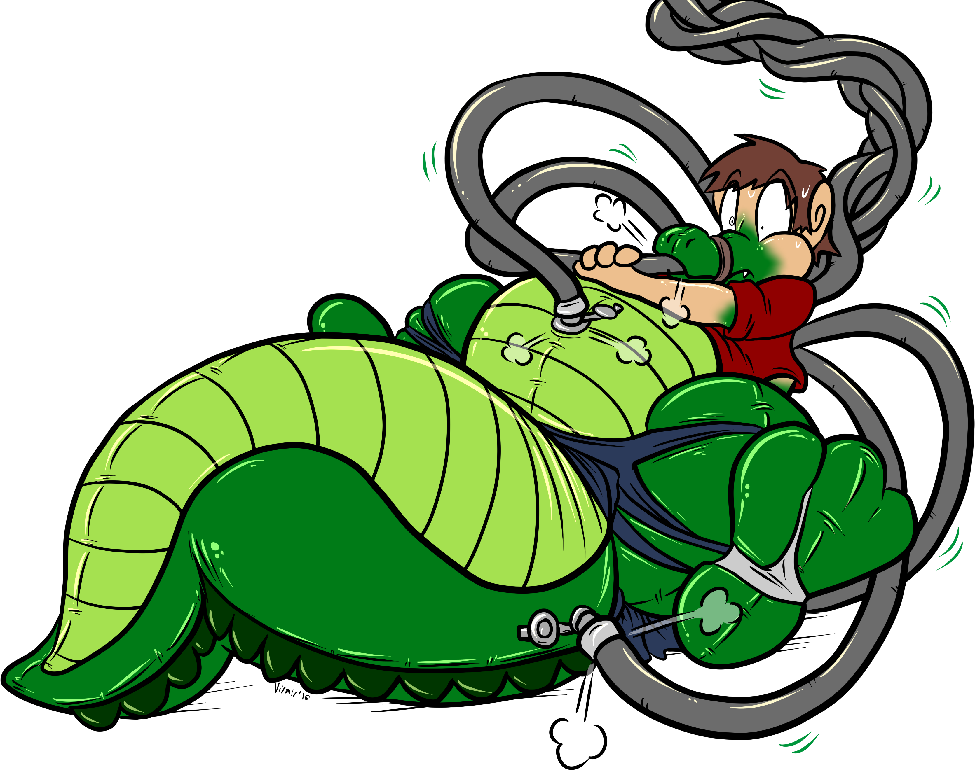 Inflatable Gator Hose Attack By Virmir - Inflatable Tf (3500x2658)