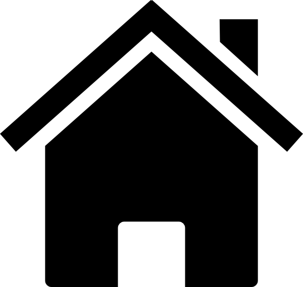 Clipart Of Home, Miles And Housing - House Outline (600x568)