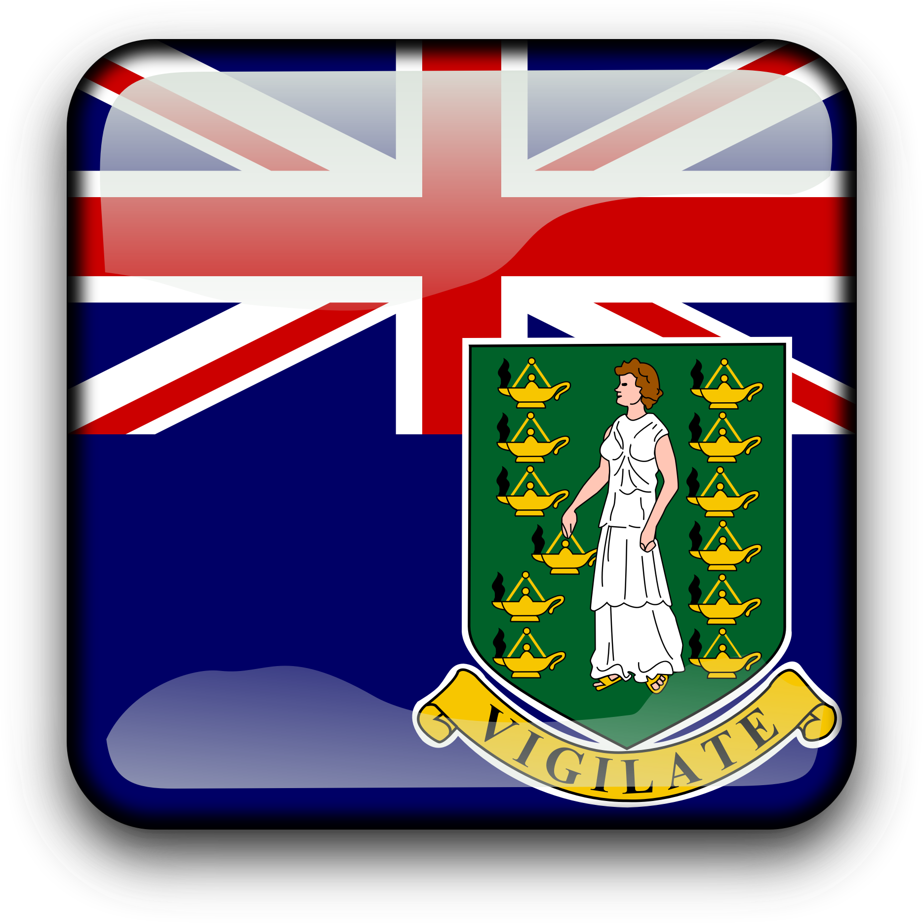 Free Clipart - British Virgin Islands Flag (2400x2400)
