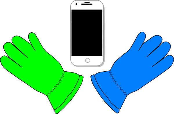 Los Guantes Clip Art - Smartphone (600x395)