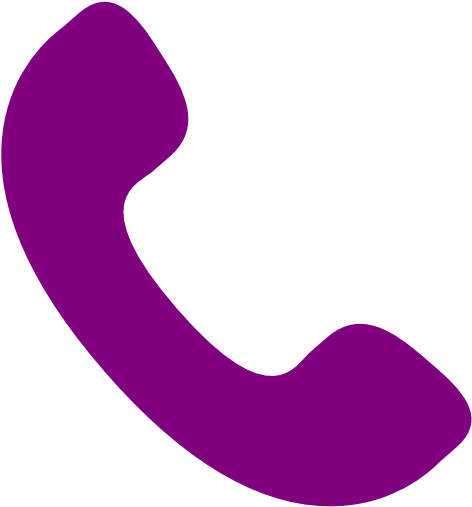Purple Clipart Telephone - Phone Icon Png Purple (512x512)