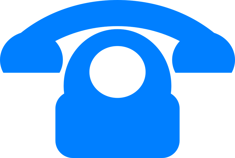 Old Blue Phone Clipart - Telephone Number (960x648)