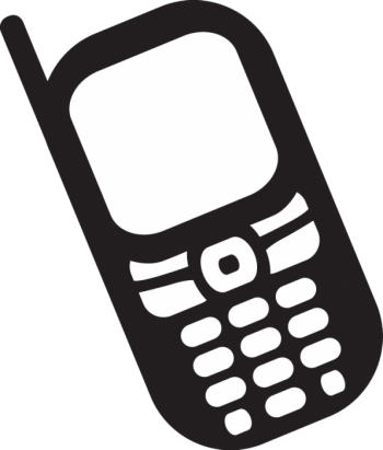 Lost Cell Phone Info - Phone Clipart Transparent Background (350x411)