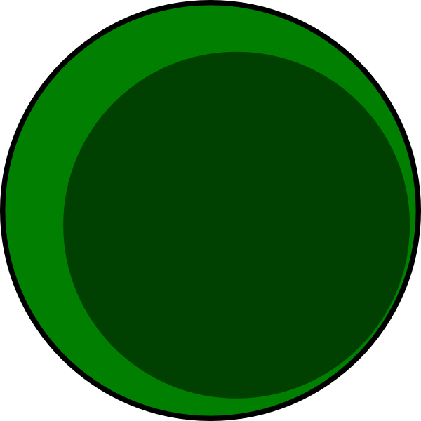 Large Round Green Cell Clip Art At Clker - Circle (600x600)
