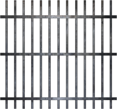Jail Cell Clip Art - Jail Bars Png (400x375)