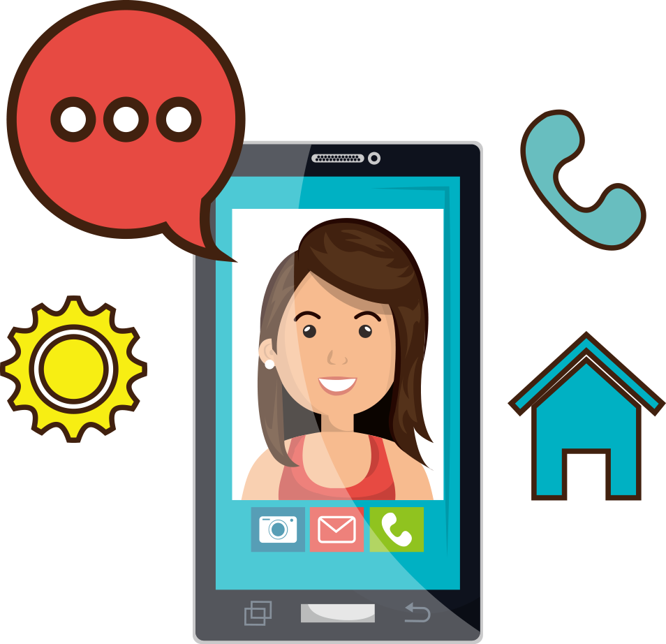 Cartoon Mobile Phone Videotelephony Clip Art - Mobile Phone (954x922)