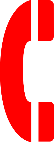 Phone Clipart Red Telephone - Clip Art Red Phone (228x591)