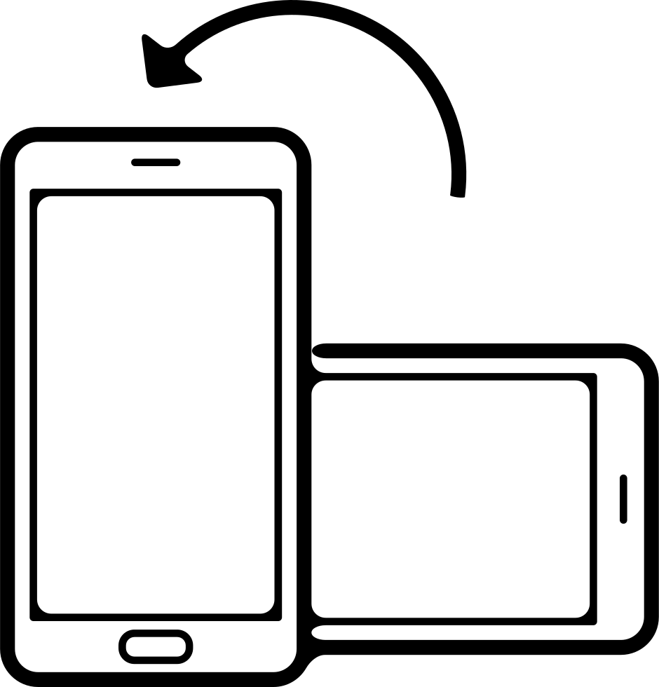 Mobile Phone Symbol In Vertical And Horizontal Comments - Phone Horizontal To Vertical (940x980)