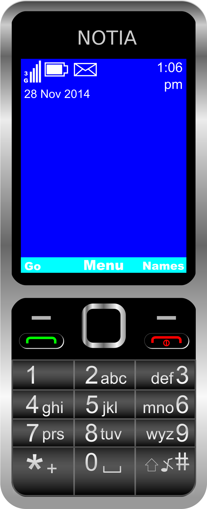 Big Image - Cellphone Png (3106x2400)