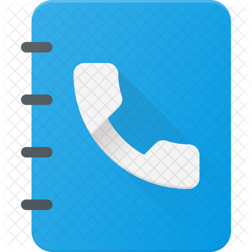 Phone Book Icon - Illustration (512x512)
